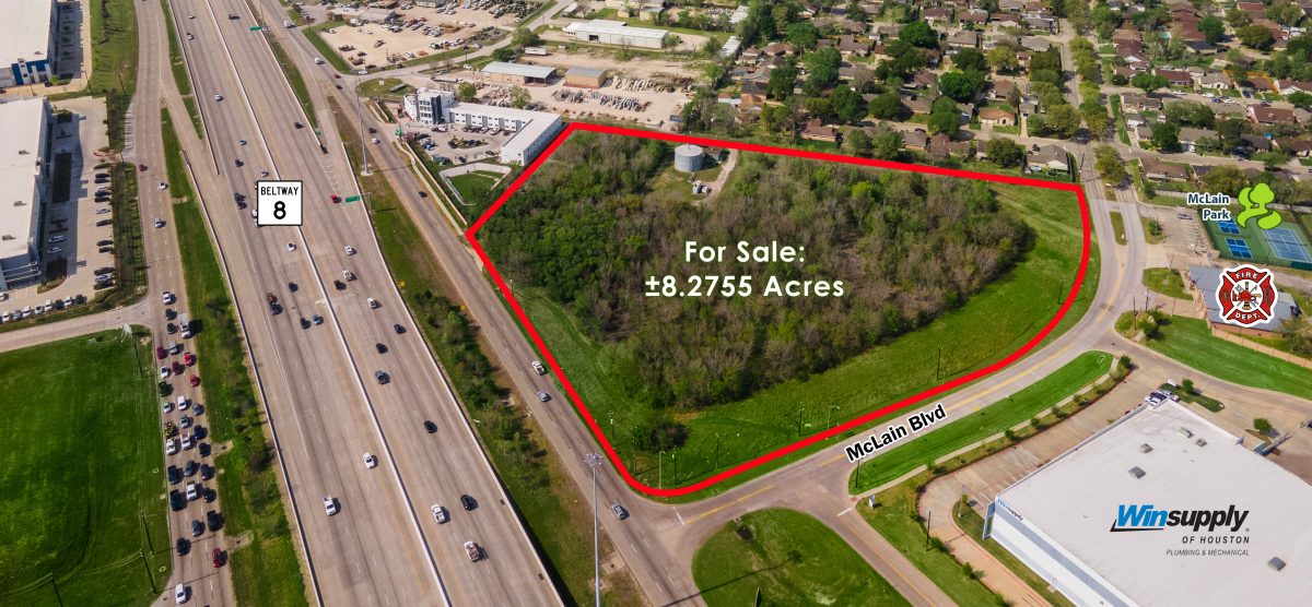 Land For Sale ± 8.2755 AC at Beltway 8 & McLain Blvd Waterman Steele Real Estate Advisors